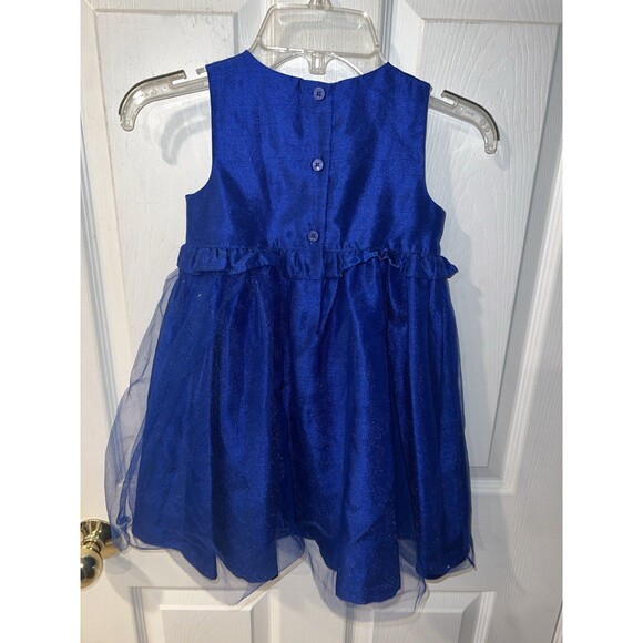 Gymboree Dress Toddler Girls 3T Best in Blue Gem Tulle Event Wedding Birthday - Picture 5 of 8